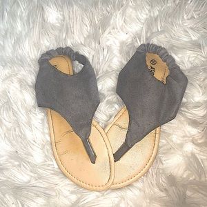 Grey cute sandals